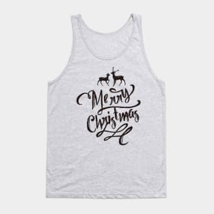 Merry Christmas Reindeers Tank Top